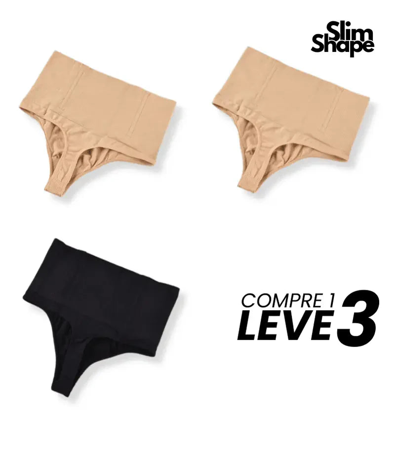 Calcinha Modeladora Slim Shape - Compre 1 e Leve 3