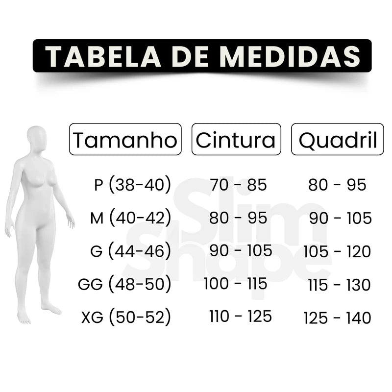 Calcinha Modeladora Slim Shape - Compre 1 e Leve 3