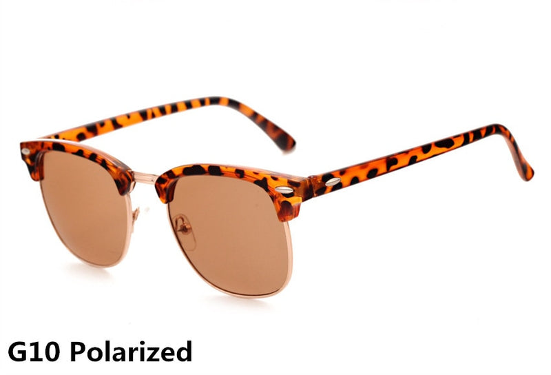 Óculos de Sol Polarizados Clássicos Masculino Feminino Retro Marca Designer de Alta Qualidade Vintage