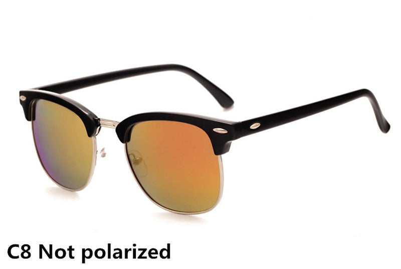 Óculos de Sol Polarizados Clássicos Masculino Feminino Retro Marca Designer de Alta Qualidade Vintage
